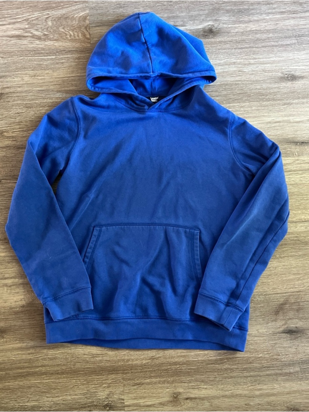 Land's End Blue Hooded Sweatshirt